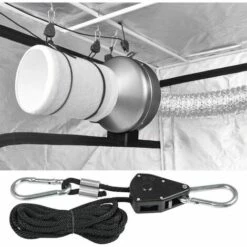 FOZIY Cordes à Cliquet Avec Crochets Pour Lampe Ou Plantes, Corde De Crochet Réglable，Fonepro -Equipement antichute Soldes 63840081 3