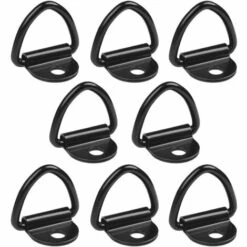 MEZHENG 8 Pièces Anneau D'Arrimage En Acier Inoxydable Anneaux En V Crochets Pour Remorques, Machinerie Lourde, Outils Électriques, Arrimage