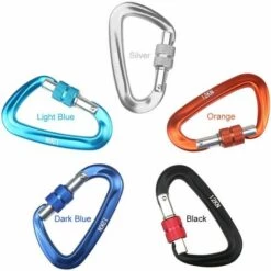 GroupM Boucle De Corde De Tente De Camping De Mousqueton De Type D Extérieur Argenté De 5 Pièces -Equipement antichute Soldes 63890263 2