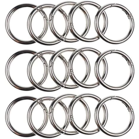 MEZHENG Anneau Mousqueton Sac, 30 Pièces Rond Anneau Mousqueton, Boucle à Ressort Mini Mousqueton Rond 20mm Trousseau Crochet Clips Pour Artisanat Et Accessoires De Sac 3 MEZHENG Anneau Mousqueton Sac, 30 Pièces Rond Anneau Mousqueton, Boucle à Ressort Mini Mousqueton Rond 20mm Trousseau Crochet Clips Pour Artisanat Et Accessoires De Sac