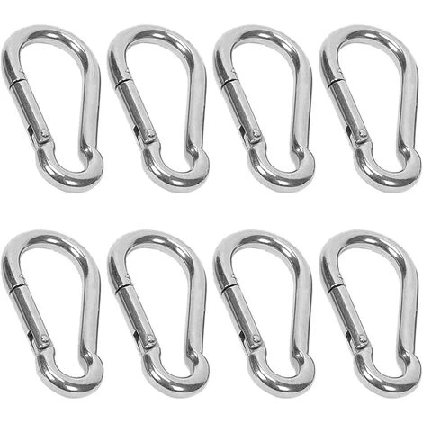 MEZHENG Mousqueton 6 Mm 8 Pièces Mousqueton De Sport Type Crochet Mousqueton 3 MEZHENG Mousqueton 6 Mm 8 Pièces Mousqueton De Sport Type Crochet Mousqueton