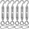 MEZHENG Lot De 6 en Acier Inoxydable Crochet & Eye Tendeur De Corde Tension -Equipement antichute Soldes 63891524 1