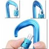 MEZHENG Mousquetons Aluminum 12 KN Porte Clé En Forme D 2 Ou 4 Pièces Robuste Petite Boucle Clip Léger Pour Camping Randonnée Sac à Dos Laisse De Chien -Equipement antichute Soldes 63895023 1