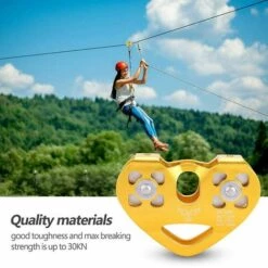 LTS FAFA Poulie Tandem Speed Dual Trolley Rescue Escalade Poulie Double -Equipement antichute Soldes 63920798 3