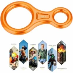 SLBRILLèRE Équipement De Descente Dispositif De Rappel 35kN Aluminium Descendeur Figure 8 Descendant Escalade -Equipement antichute Soldes 63923664 2