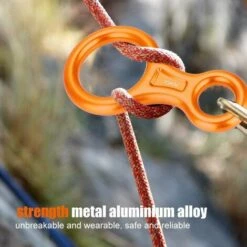 SLBRILLèRE Équipement De Descente Dispositif De Rappel 35kN Aluminium Descendeur Figure 8 Descendant Escalade -Equipement antichute Soldes 63923664 5