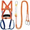 TINOR Kit Harnais De Sécurité Antichute, Harnais De Sécurité Antichute, Protection Antichute De Travail Haute Altitude, Kit Protection Anti Chute, Pour Escalade, Travail En Hauteur Etc