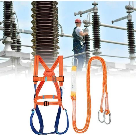 TINOR Kit Harnais De Sécurité Antichute, Harnais De Sécurité Antichute, Protection Antichute De Travail Haute Altitude, Kit Protection Anti Chute, Pour Escalade, Travail En Hauteur Etc 6 TINOR Kit Harnais De Sécurité Antichute, Harnais De Sécurité Antichute, Protection Antichute De Travail Haute Altitude, Kit Protection Anti Chute, Pour Escalade, Travail En Hauteur Etc – Image 4