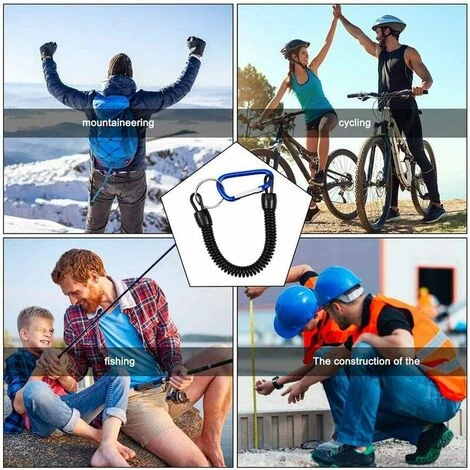 Outillage Pêche Cordons, 5 Pièces Pêche Outils Sécurité Elastique Corde Multicolor Cordes De Pêche Bateau Sécurisé Rétractable Spiralé Tether Avec Mousqueton, Poisson Outils Attirail De Pêche Accessoires LangRay 7 Outillage Pêche Cordons, 5 Pièces Pêche Outils Sécurité Elastique Corde Multicolor Cordes De Pêche Bateau Sécurisé Rétractable Spiralé Tether Avec Mousqueton, Poisson Outils Attirail De Pêche Accessoires LangRay – Image 5