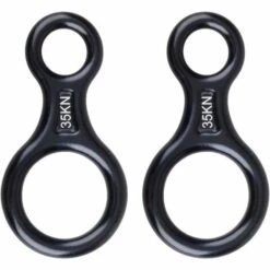 EAUDACè Équipement De Descente Dispositif De Rappel 35kN 50kN Aluminium Descendeur Figure 8 Descendant Escalade Pour Les Loisirs De Plein Air，