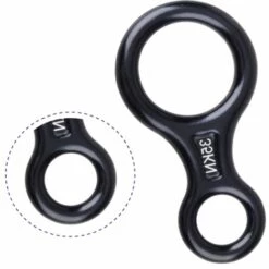 EAUDACè Équipement De Descente Dispositif De Rappel 35kN 50kN Aluminium Descendeur Figure 8 Descendant Escalade Pour Les Loisirs De Plein Air， -Equipement antichute Soldes 64105384 3