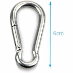 EINEMGELD 4pcs Mousqueton De Fixation Pour Charges Lourdes, Sports, Chiens De Serrure, Hamac Balançoire, En Acier Inoxydable 304, 6mm Épaisseur 9 EINEMGELD 4pcs Mousqueton De Fixation Pour Charges Lourdes, Sports, Chiens De Serrure, Hamac Balançoire, En Acier Inoxydable 304, 6mm Épaisseur -Equipement antichute Soldes 64118937 3