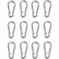 EINEMGELD 4pcs Mousqueton De Fixation Pour Charges Lourdes, Sports, Chiens De Serrure, Hamac Balançoire, En Acier Inoxydable 304, 6mm Épaisseur 10 EINEMGELD 4pcs Mousqueton De Fixation Pour Charges Lourdes, Sports, Chiens De Serrure, Hamac Balançoire, En Acier Inoxydable 304, 6mm Épaisseur -Equipement antichute Soldes 64118937 4