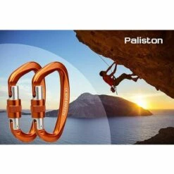 NAXUNNN Mousqueton Escalade 25kN Mousqueton à Verrouillage Mousqueton En Forme De D -Equipement antichute Soldes 64122345 5