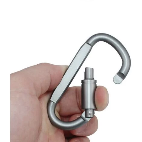 FR-LIFE BR-Vie Paquet De 6 Mousquetons Verrouillables Boucle De Porte En Aluminium Pour Le Camping, La Pêche, La Randonnée Et Le Porte-clés - Noir 5 FR-LIFE BR-Vie Paquet De 6 Mousquetons Verrouillables Boucle De Porte En Aluminium Pour Le Camping, La Pêche, La Randonnée Et Le Porte-clés - Noir – Image 3