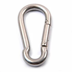 CARILLONSàVENT Lot De 10 Mousquetons Porte-clés, 80 Mm X φ8 Mm, Charge Maximale : 200 Kg Carivent