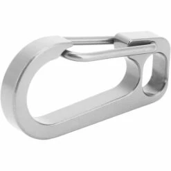 AOUGO Mousqueton Porte-clés EDC En Alliage De Titane Alpinisme Boucle Escalade Sécurité Suspendue Rapide Mousqueton Ressort Snap Link Crochet Pour Camping En Plein Air Randonnée Bouteille D'eau