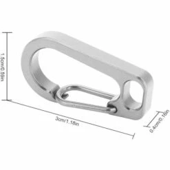 AOUGO Mousqueton Porte-clés EDC En Alliage De Titane Alpinisme Boucle Escalade Sécurité Suspendue Rapide Mousqueton Ressort Snap Link Crochet Pour Camping En Plein Air Randonnée Bouteille D'eau 11 AOUGO Mousqueton Porte-clés EDC En Alliage De Titane Alpinisme Boucle Escalade Sécurité Suspendue Rapide Mousqueton Ressort Snap Link Crochet Pour Camping En Plein Air Randonnée Bouteille D'eau -Equipement antichute Soldes 64147076 5