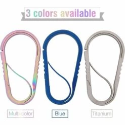 AOUGO Mousqueton TC4 En Alliage De Titane En Forme De D Pour Escalade (titane) -Equipement antichute Soldes 64147547 4