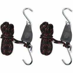 AOUGO Sangles Cliquet 1/4 Pouces Rope Ratchet Pour Lampe De Coissance 2 Pièces Corde De Crochet Réglable