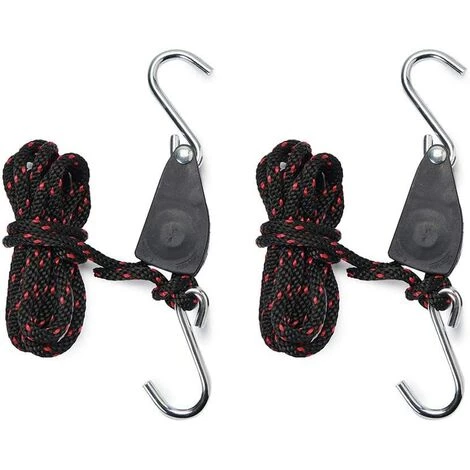 AOUGO Sangles Cliquet 1/4 Pouces Rope Ratchet Pour Lampe De Coissance 2 Pièces Corde De Crochet Réglable 3 AOUGO Sangles Cliquet 1/4 Pouces Rope Ratchet Pour Lampe De Coissance 2 Pièces Corde De Crochet Réglable