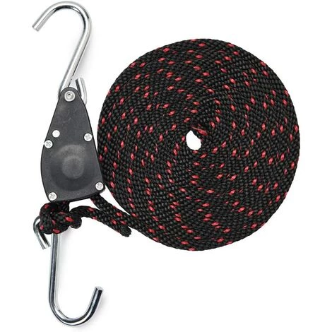 AOUGO Sangles Cliquet 1/4 Pouces Rope Ratchet Pour Lampe De Coissance 2 Pièces Corde De Crochet Réglable 4 AOUGO Sangles Cliquet 1/4 Pouces Rope Ratchet Pour Lampe De Coissance 2 Pièces Corde De Crochet Réglable – Image 2