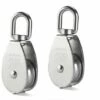 Dontodent 25MM Poulie En Acier Inox 304 M25 Poulie De Levage 400kg Poulie à Crochet Pivotant à Poulie Simple - Argent ( 2 Pièces) -Equipement antichute Soldes 64175971 1