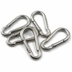 BF Mousqueton En Acier Inoxydable 304, Mousqueton De Verrouillage, Porte-clés Pour La Maison, Le Camping, La Pêche, La Randonnée, Les Voyages (10 Pièces)