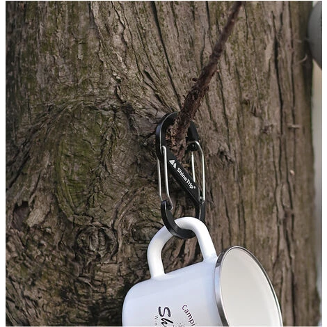 MERéTéET 2 Pièces S Forme Mousquetons En Alliage D'Aluminium Porte Clé Noir Mousqueton Pour Pêche Randonnée Camping (noir Et Rouge),KoleZy 5 MERéTéET 2 Pièces S Forme Mousquetons En Alliage D'Aluminium Porte Clé Noir Mousqueton Pour Pêche Randonnée Camping (noir Et Rouge),KoleZy – Image 3