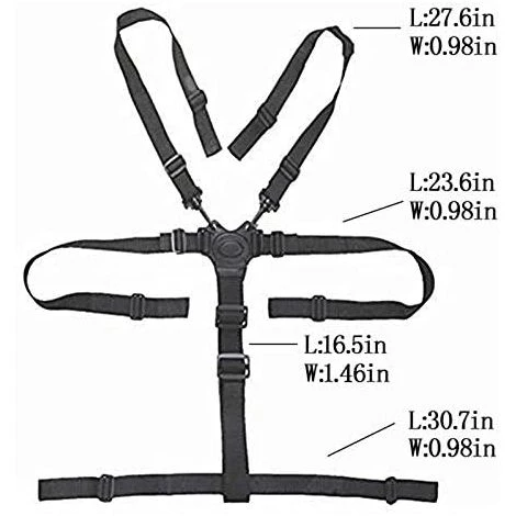MONLY Sangles De Chaise Haute, Harnais à 5 Points, Harnais Pour Chaise Haute, Harnais De Chaise Haute, Remplacement Universel De Support De Ceinture De Sécurité Pour Bébé Pour Chaise Haute En Bois 5 MONLY Sangles De Chaise Haute, Harnais à 5 Points, Harnais Pour Chaise Haute, Harnais De Chaise Haute, Remplacement Universel De Support De Ceinture De Sécurité Pour Bébé Pour Chaise Haute En Bois – Image 3