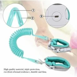 MONLY Harnais De Sécurité Pour Enfants Anti-perte Enfant Bracelet De Sécurité(Green) -Equipement antichute Soldes 64452854 5