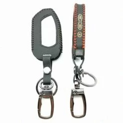 100% Cuir étui à Clés Housse De Protection Porte-clés Pour Pandora Dxl 4950 Dx-90bt Dx-91 Lcd Alarme De Voiture Bidirectionnelle Télécommande - Thsinde