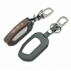 100% Cuir étui à Clés Housse De Protection Porte-clés Pour Pandora Dxl 4950 Dx-90bt Dx-91 Lcd Alarme De Voiture Bidirectionnelle Télécommande - Thsinde -Equipement antichute Soldes 64464505 3