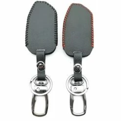 100% Cuir étui à Clés Housse De Protection Porte-clés Pour Pandora Dxl 4950 Dx-90bt Dx-91 Lcd Alarme De Voiture Bidirectionnelle Télécommande - Thsinde -Equipement antichute Soldes 64464505 4