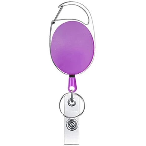 CADEAUX 12pcs Porte-clés Rétractables, Porte-badge Mousqueton Robuste, Bobine De Badge D'identification Avec Cordon Rétractable,Violet 4 CADEAUX 12pcs Porte-clés Rétractables, Porte-badge Mousqueton Robuste, Bobine De Badge D'identification Avec Cordon Rétractable,Violet – Image 2