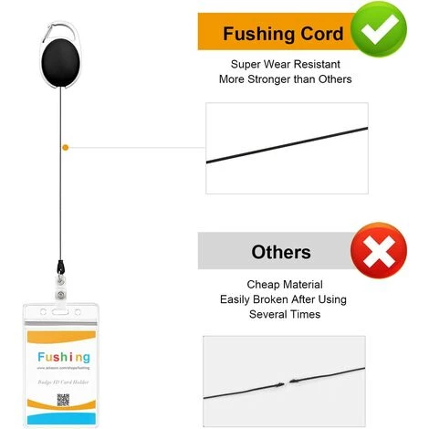 CADEAUX 12pcs Porte-clés Rétractables, Porte-badge Mousqueton Robuste, Bobine De Badge D'identification Avec Cordon Rétractable,Violet 6 CADEAUX 12pcs Porte-clés Rétractables, Porte-badge Mousqueton Robuste, Bobine De Badge D'identification Avec Cordon Rétractable,Violet – Image 4