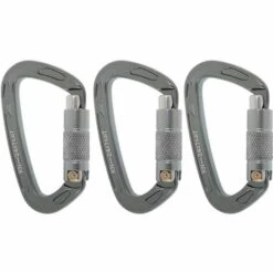 LTS FAFA 3 Pièces 24kn Aluminium Mousqueton Autobloquant-anneau Porte-clés équipement De Sécurité De Survie Pour équipement De Camping En Plein Air Accès à L'escalade -Equipement antichute Soldes 64489574 3