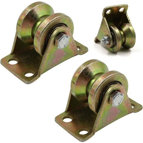 MEZHENG Poulie De Levage Pour Grue De Levage - 3 Pièces - En Acier épais - Faible Bruit - Revêtement Couleur Inoxydable - Pour Cordes 3 MEZHENG Poulie De Levage Pour Grue De Levage - 3 Pièces - En Acier épais - Faible Bruit - Revêtement Couleur Inoxydable - Pour Cordes