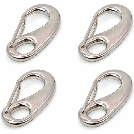 MEZHENG Mousqueton à Ressort En Acier Inoxydable 314 Avec œillet Porte-clés Pour Camping En Plein Air, équipement De Survie Tactique 3 MEZHENG Mousqueton à Ressort En Acier Inoxydable 314 Avec œillet Porte-clés Pour Camping En Plein Air, équipement De Survie Tactique