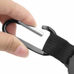 MERéTéET Rétractable Porte-clés, Mousqueton Avec Enrouleur Rétractable Avec Câble Acier 60cm, Clés Rétractable Pour Pantalons Et Ceintures - Noir 2 Pièces，KoleZy -Equipement antichute Soldes 64501774 3