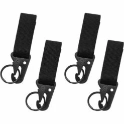 MEZHENG 4pcs Mousqueton De Ceinture Mousquetons De Multifonction Tactiques Mousqueton Crochet Sangle Clip Pour Camping, Randonnée, Activités De Plein Air