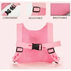 ILOVEMILAN Laisse Pour Tout-petits + Lien De Poignet Anti-perte Enfant Harnais De Sécurité Pour Enfants Bracelet De Marche Assistant Sangle Ceinture Pour Fille Cadeau De Noël Rose (papillon) -Equipement antichute Soldes 64570445 3