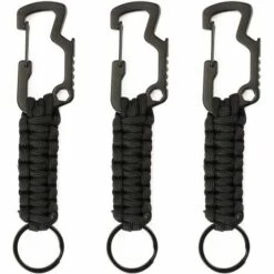 MONLY 3 PCS Porte-clés Avec Mousquetons - Porte-clés Avec Décapsuleur, Cordon Tressé Porte-clés Crochet, Pour Clés De Voiture Garçons Filles Hommes Femmes