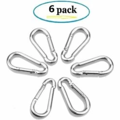 DECKON 6pcs Spring Snap Hooks-304 Heavy Duty Snap Hook Clips