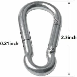 DECKON 6pcs Spring Snap Hooks-304 Heavy Duty Snap Hook Clips -Equipement antichute Soldes 64684267 5