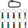 LIFCAUSAL 1/4 Pouces Tige Hexagonale En Alliage D'aluminium Tournevis Porte-embouts Barre D'extension Perceuse Vis Adaptateur Changement Porte-clés Portable (10PC Couleur Avec Mousqueton Noir) 1 LIFCAUSAL 1/4 Pouces Tige Hexagonale En Alliage D'aluminium Tournevis Porte-embouts Barre D'extension Perceuse Vis Adaptateur Changement Porte-clés Portable (10PC Couleur Avec Mousqueton Noir) -Equipement antichute Soldes 64701308 1