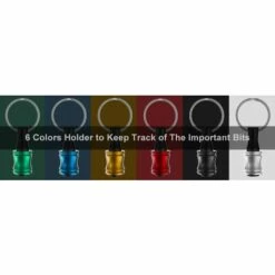 LIFCAUSAL 1/4 Pouces Tige Hexagonale En Alliage D'aluminium Tournevis Porte-embouts Barre D'extension Perceuse Vis Adaptateur Changement Porte-clés Portable (10PC Couleur Avec Mousqueton Noir) 9 LIFCAUSAL 1/4 Pouces Tige Hexagonale En Alliage D'aluminium Tournevis Porte-embouts Barre D'extension Perceuse Vis Adaptateur Changement Porte-clés Portable (10PC Couleur Avec Mousqueton Noir) -Equipement antichute Soldes 64701308 3