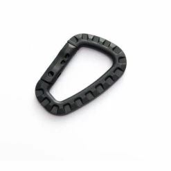 MERéTéET Lot De 2 Mousquetons En Plastique Mousquetons Tactiques En Plastique Pour Sac à Dos La Randonnée, L'extérieur, Etc, Petits Mousquetons Pour Laisse De Chien- Noir - En Forme De D，KoleZy -Equipement antichute Soldes 64707146 2