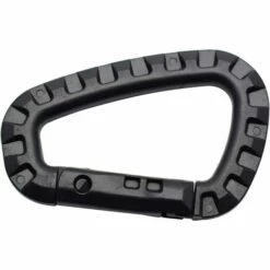 MERéTéET Lot De 2 Mousquetons En Plastique Mousquetons Tactiques En Plastique Pour Sac à Dos La Randonnée, L'extérieur, Etc, Petits Mousquetons Pour Laisse De Chien- Noir - En Forme De D，KoleZy -Equipement antichute Soldes 64707146 3