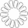 MONLY Lot De 14 Mousquetons Porte-clés De 6 Cm - En Alliage D'aluminium